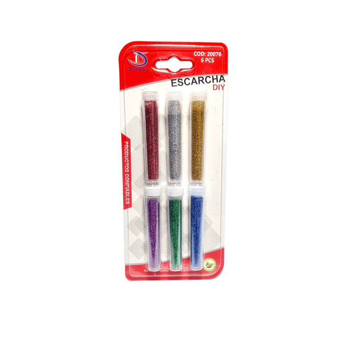 Set Escarchas 6 Colores 7gr Aprox 1