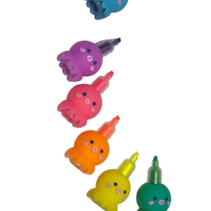 Destacadores PULPO 5 Colores