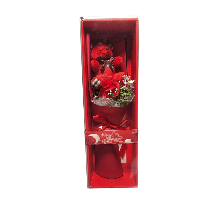 Ramo de Rosas artificial con osito - Enamorados - Madre 1