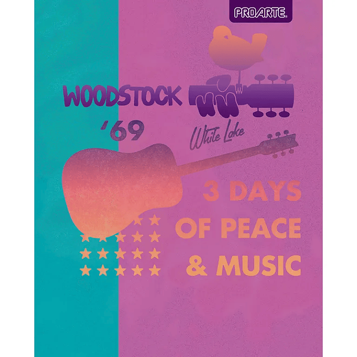 Pack 10 Cuadernos Universitarios Proarte 100hjs. Woodstock woman 13