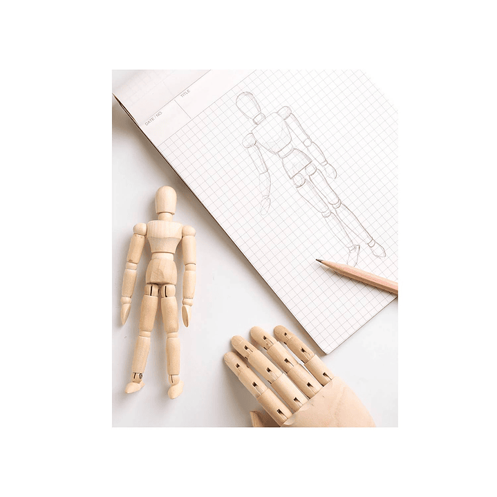  Muñeco Articulado Para Dibujo 30cm 2