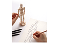 Muñeco Articulado Para Dibujo 30cm