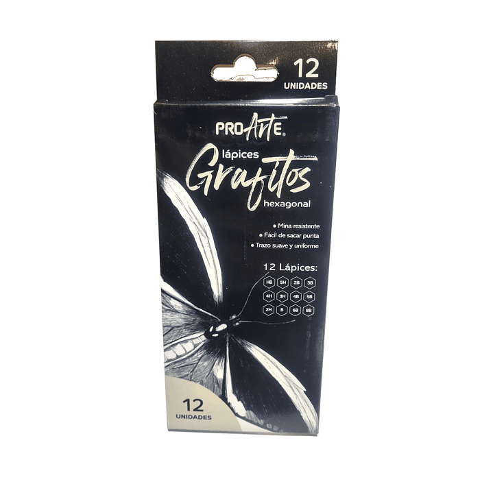 Caja 12 lápices grafitos técnicos Proarte. 1