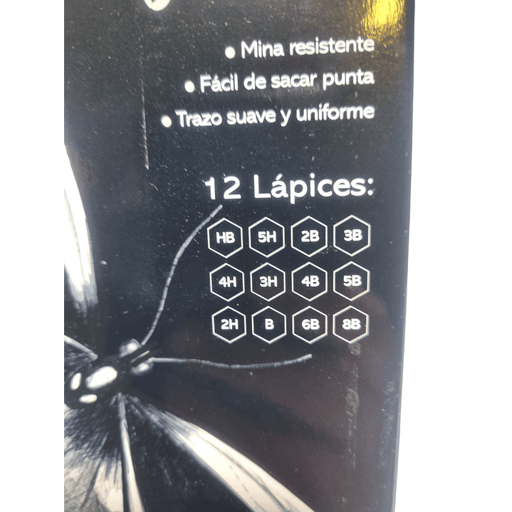 Caja 12 lápices grafitos técnicos Proarte. 2