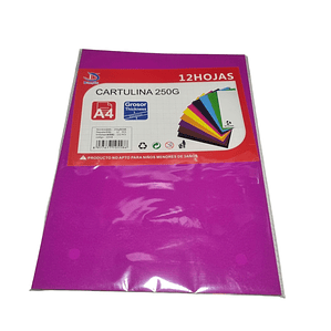 Cartulina Colores 250g  fluor Tamaño A4