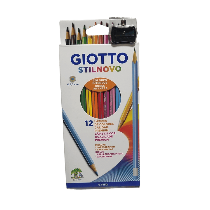 Lapices Giotto Stilnovo Colores intensos 12 colores 1