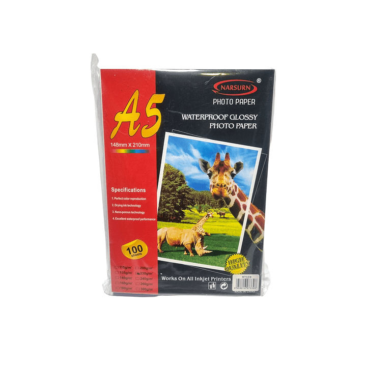 Papel Fotográfico Tamaño A5 230g 100 Hojas /97339 1