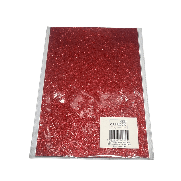 Papel Glitter 20x30 250g 10 Colores