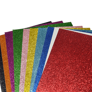 Papel Glitter 20x30 250g 10 Colores