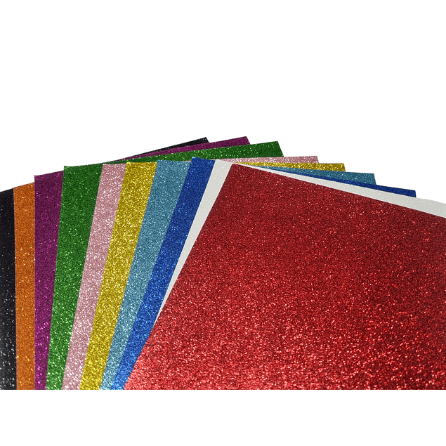 Papel Glitter 20x30 250g 10 Colores