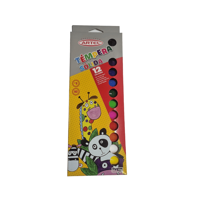 Tempera Solida Artel 12 Colores 1