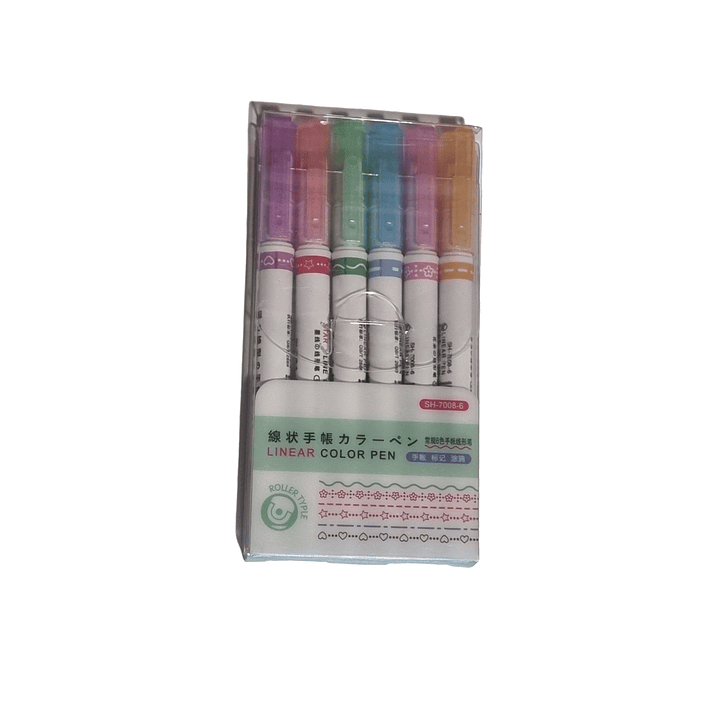 pack 6 Lapiz Rodillo 6 diseños diferentes. 3