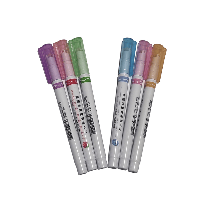 pack 6 Lapiz Rodillo 6 diseños diferentes. 1