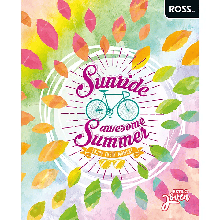 Pack 10 Cuadernos Universitarios ROSS 100hjs. Estilo Joven 13