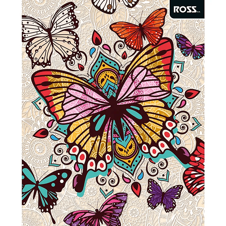 Pack 10 Cuadernos Universitarios ROSS 100hjs. Pattern 8
