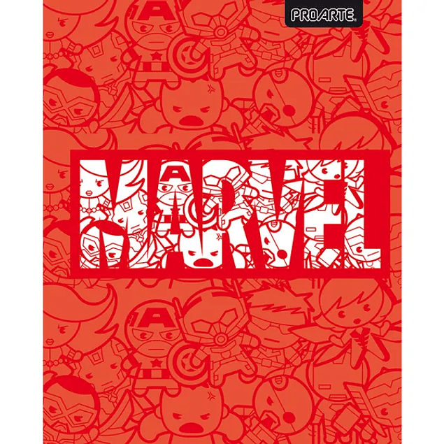 Pack 10 Cuadernos Universitarios Proarte 100hjs. Marvel Kawai