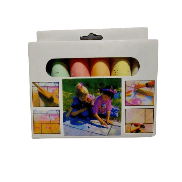 Caja Tiza Jumbo 6 Colores Chalk