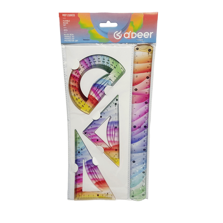 Set Reglas Flexibles Multicolor. 1