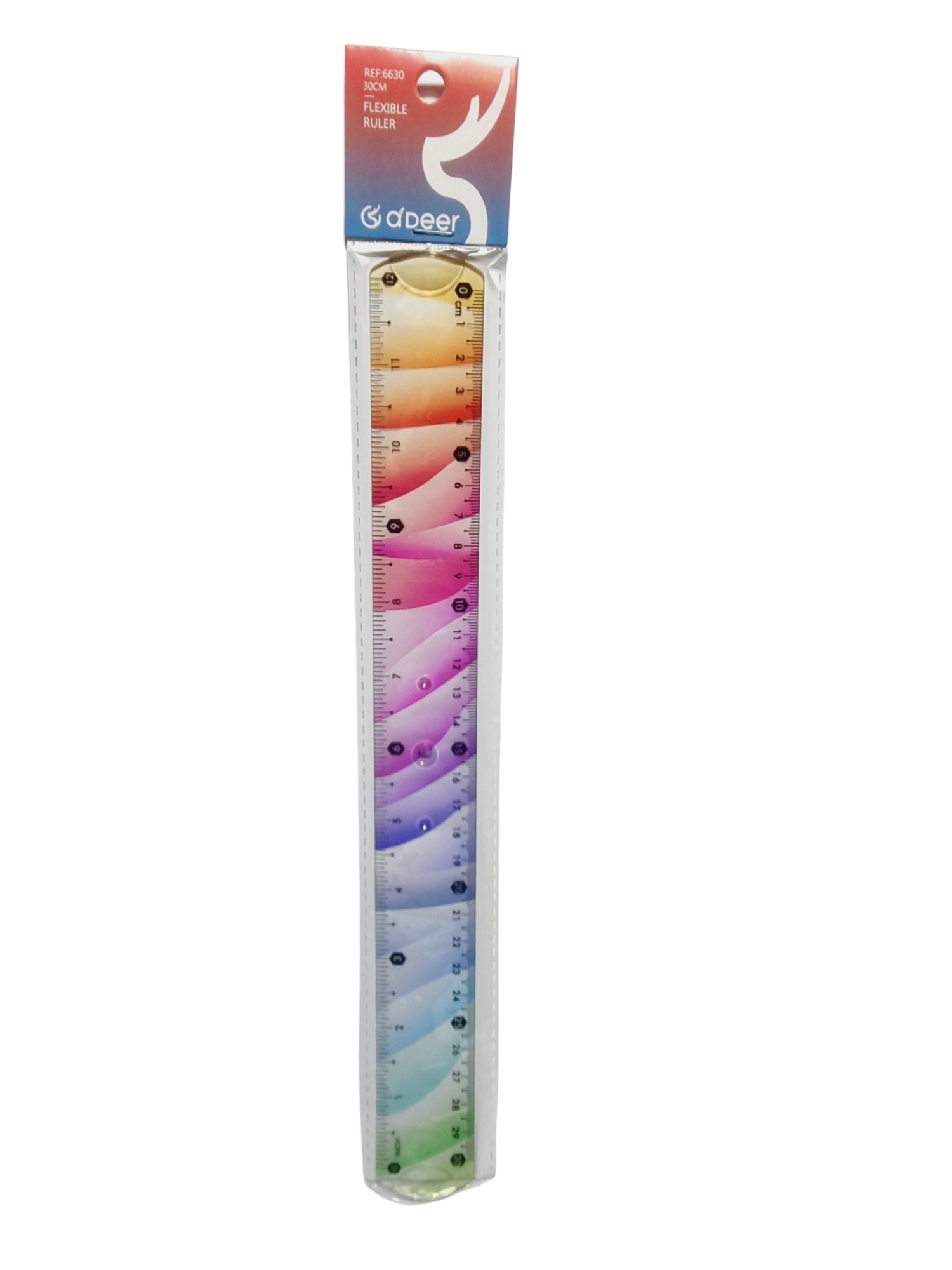 Regla Flexible Multicolor 30Cms