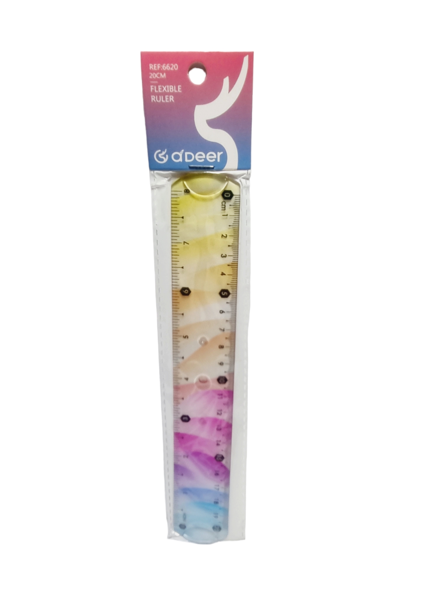 Regla Flexible Multicolor 20Cms