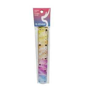 Regla Flexible Multicolor 20Cms