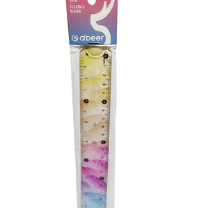 Regla Flexible Multicolor 20Cms