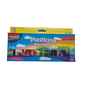 Plasticina Triangular Proarte 12 Colores