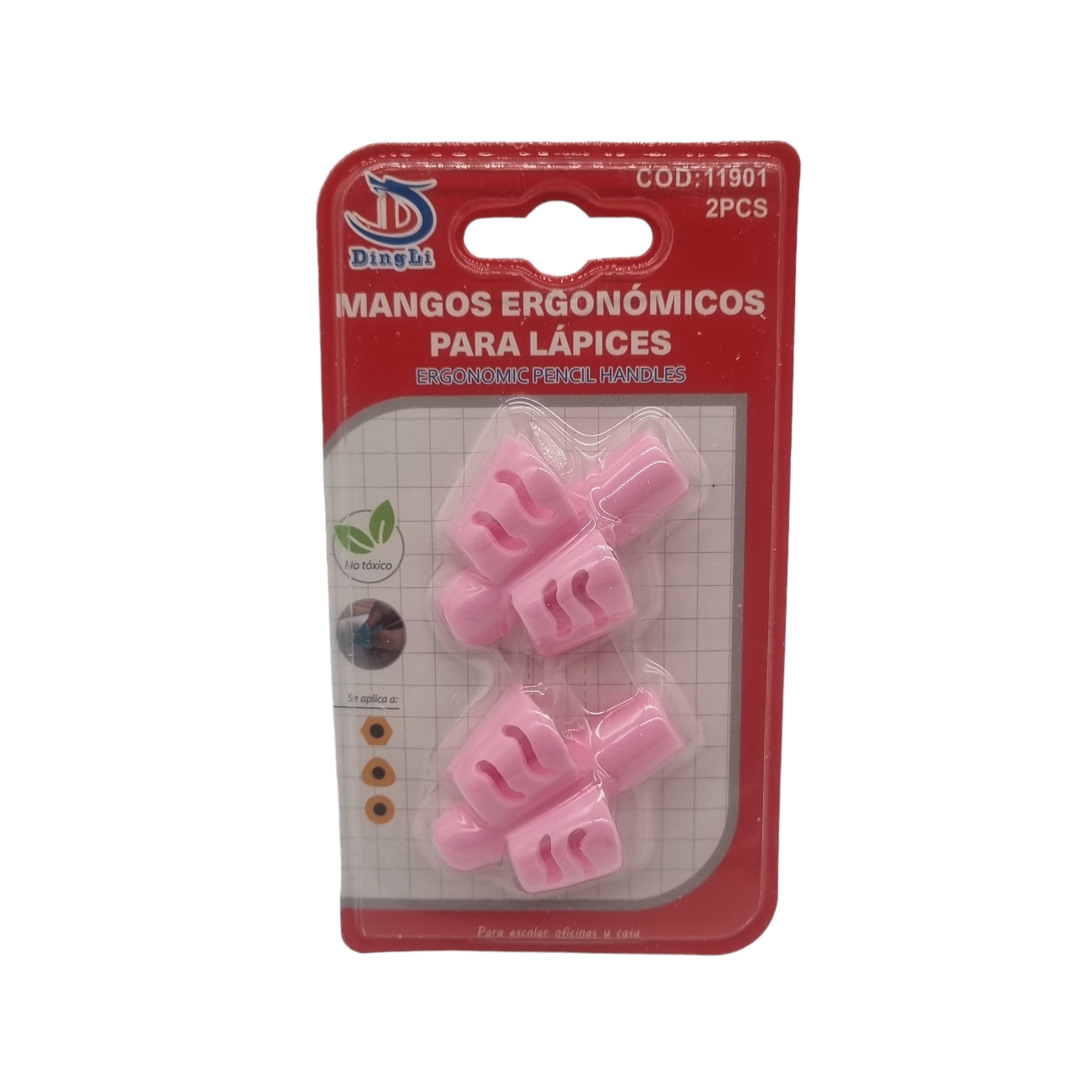 Pack 2 asideros -Mango ergonomico para Lapiz