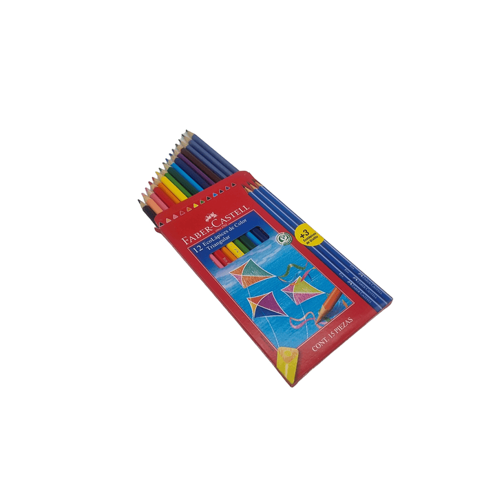 Lápices color triangular Faber-Castell 12 color + 3 grafito 3