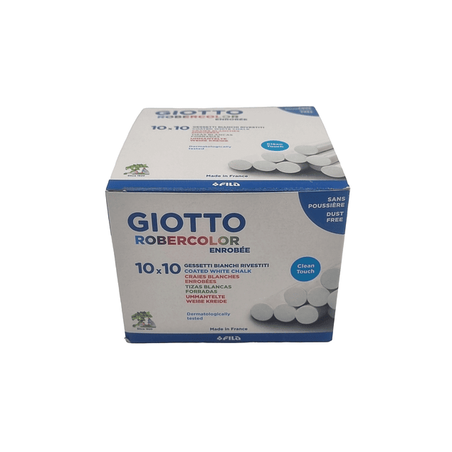 Caja 100 Tizas Blancas Giotto