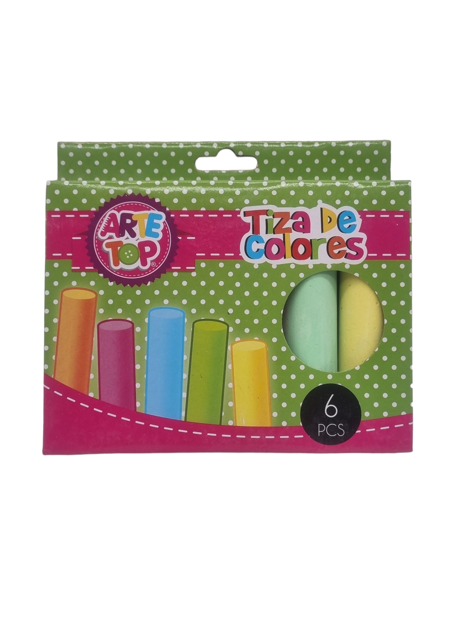 Caja Tiza Jumbo 6 Colores Arte top