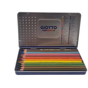 Giotto Supermina 12 Colores Estuche metalico