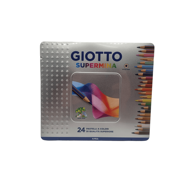 Giotto Supermina 24 Colores Estuche metalico