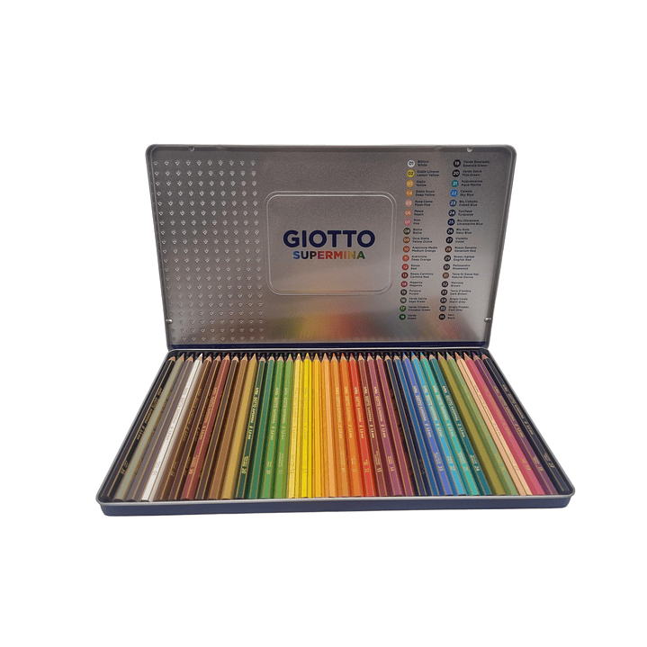 Giotto Supermina 36 Colores Estuche metalico 1