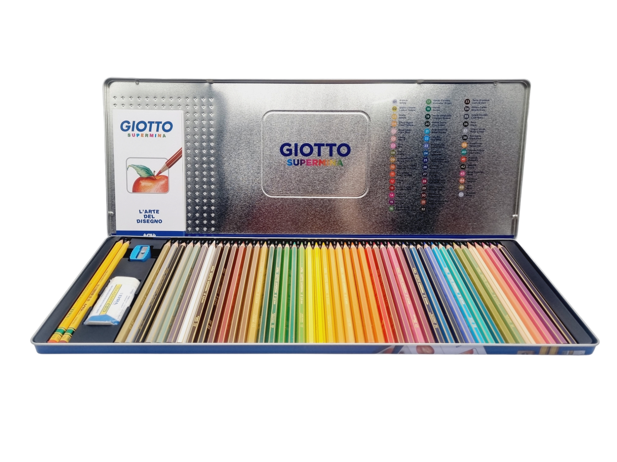 Giotto Supermina 50 Colores Estuche metalico