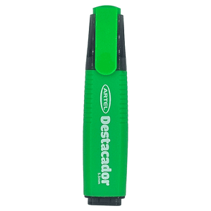 Destacador Artel verde punta biselada