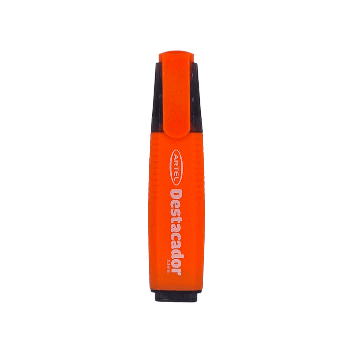 Destacador Artel naranja punta biselada 1