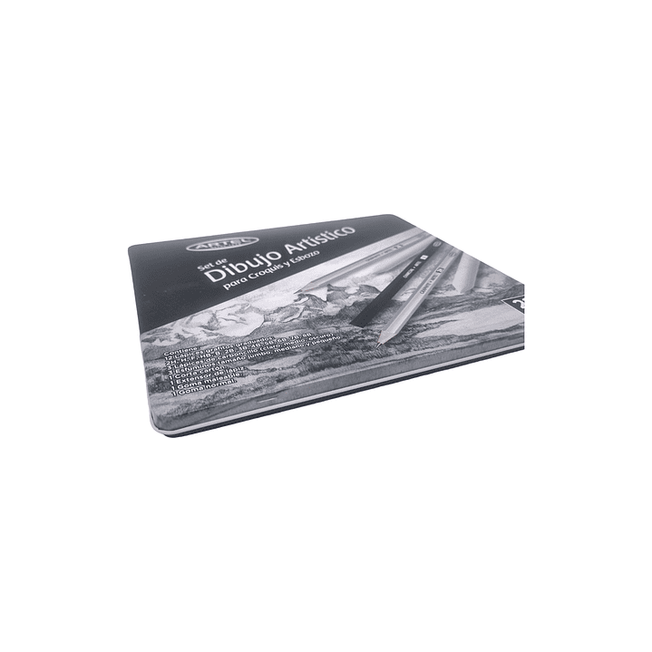 Set de dibujo artistico para Croquis y esbozo Caja metalica 4