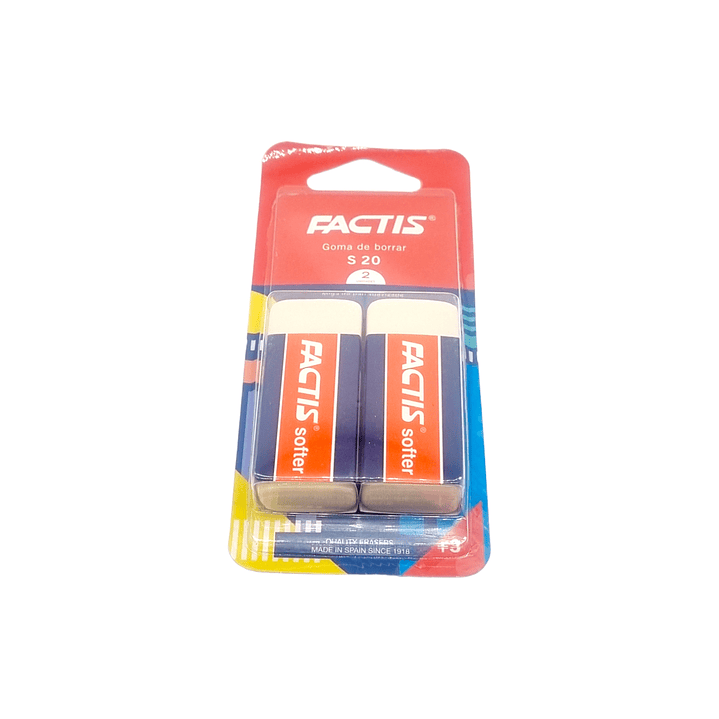 Pack 2 gomas de borrar Factis S20  2