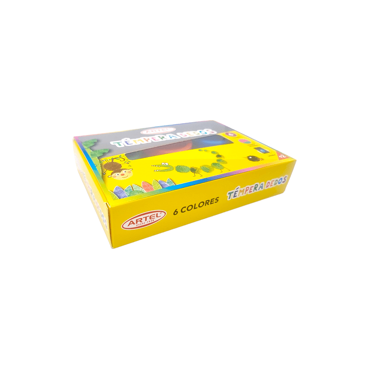 Tempera De Dedos 6 Colores Artel 3