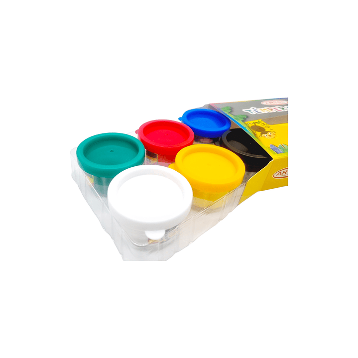 Tempera De Dedos 6 Colores Artel 5