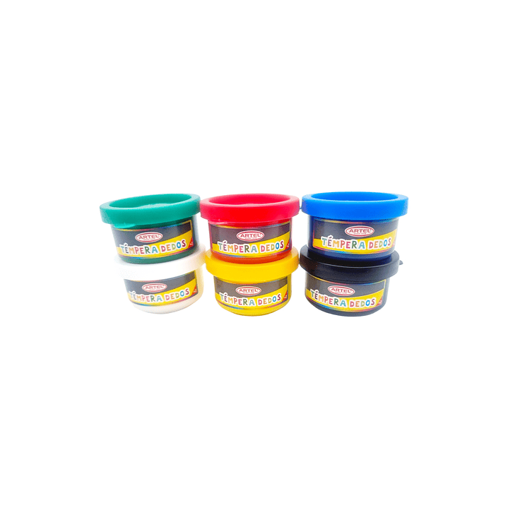 Tempera De Dedos 6 Colores Artel 1