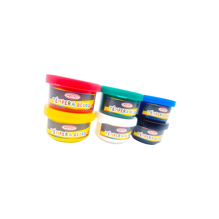 Tempera De Dedos 6 Colores Artel 6
