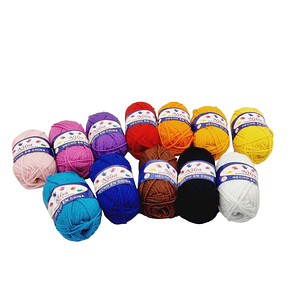 Ovillo de lana escolar 50g Nilsa 