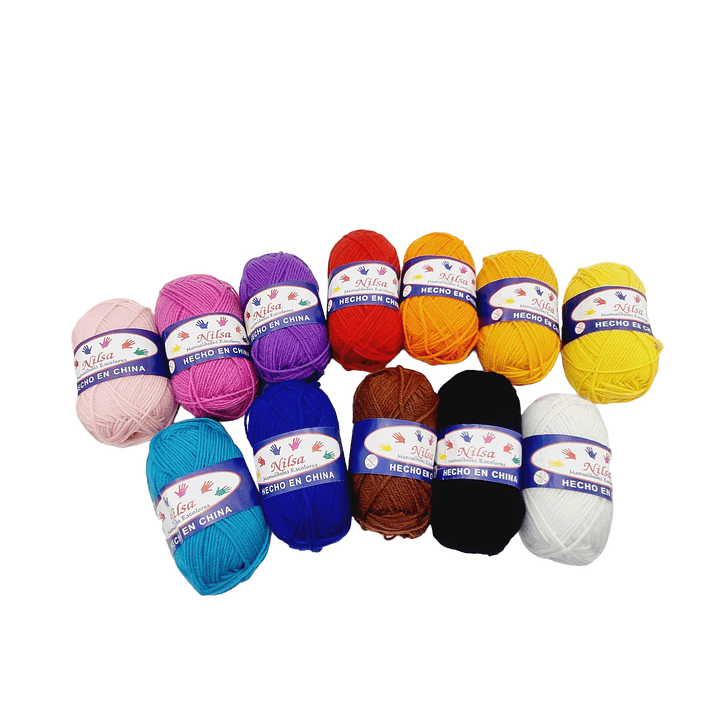 Ovillo de lana escolar 50g Nilsa  2