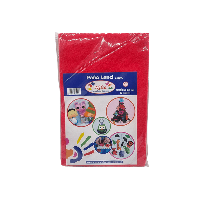 Pack 10 Pañoneci 30x20Cms Colores 11