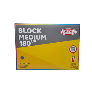 Block de dibujo Medium 180 1/8