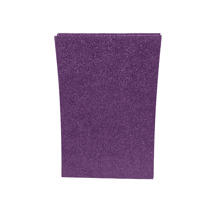 Pack 10 Goma con Glitter eva 20x30cm. 1