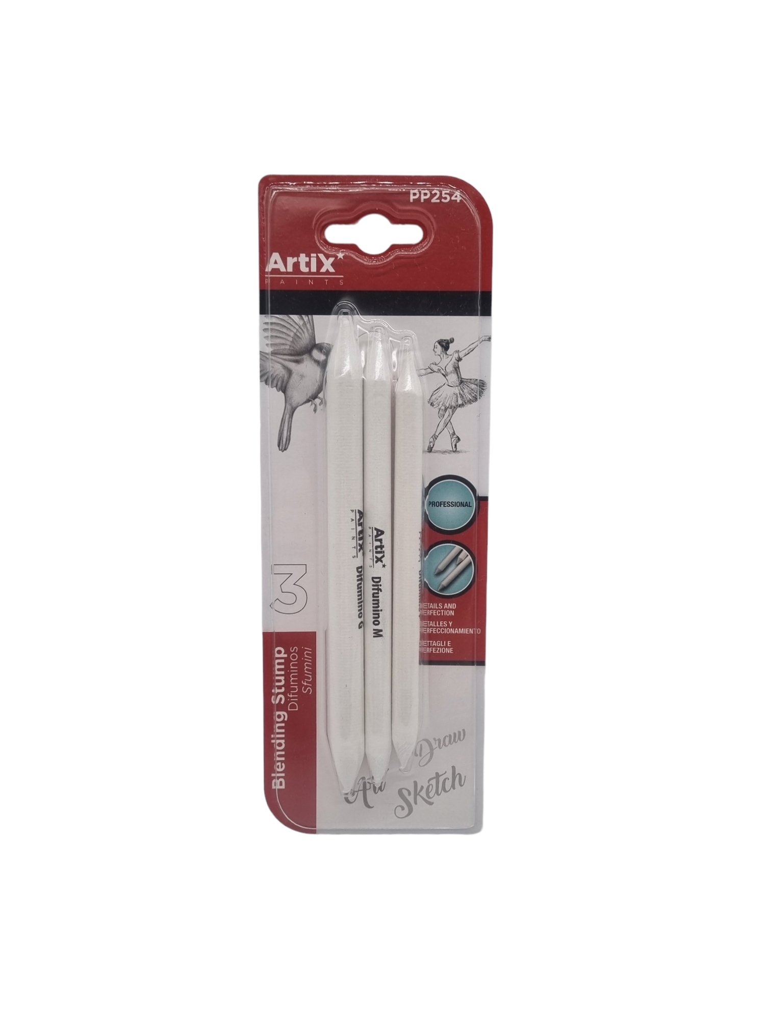 Pack 3 difuminadores para dibujo