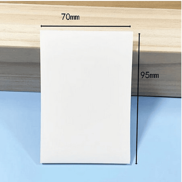 Notas adhesivas Transparentes Blanca 70x95mm 